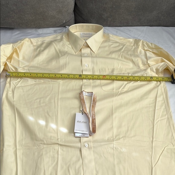 Roundtree & Yorke Yellow Dress Shirt Classic Style - Picture 4 of 9